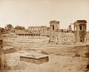Algemeen Uitzicht op de Residentie, Lucknow door Felice Beato